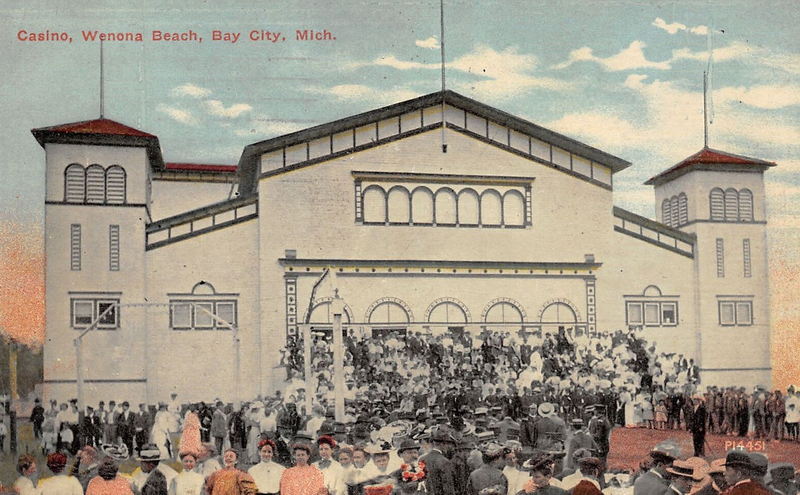 Wenona Beach Amusement Park (Wenona Beach, Wenonah Park) - Vintage Postcard